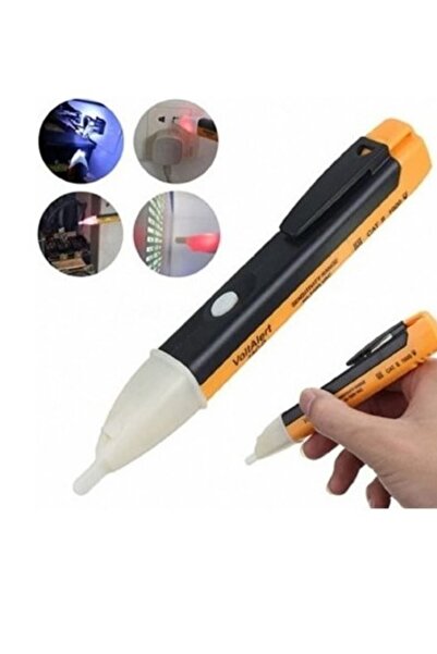Yayke Dedektörlü Temassız Işıklı Kablo Voltaj Test Elektrik Kaçak Dijital Kon...