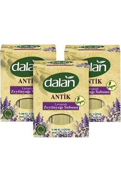 Dalan Antique Lavender Olive Oil Laurel Soap 900 Gr X 3 Pieces