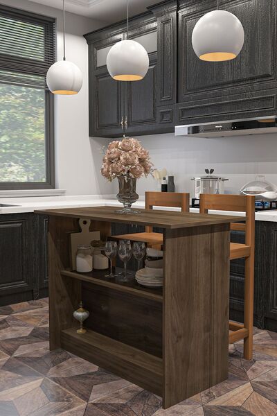 Givayo Mobilya BARELLA MUTFAK ADASI CEVİZ