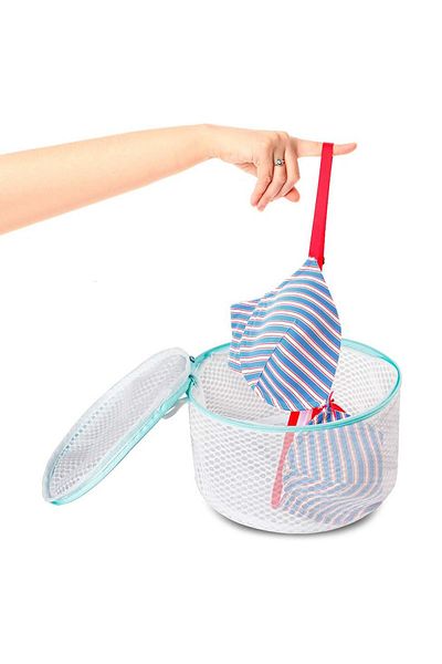 Factorial Zippered Bra Net and Washing Ball - Sock Washing Bra Organizer