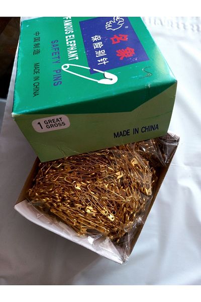 yörük tuhafiye Κίτρινη Μίνι Πιρούνι Βελόνα - 2cm Μικρό Στιβαρό, 1728 Τεμάχια, Ένα Κουτί
