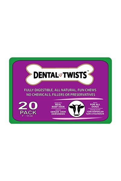 Freshy Dental Twists - Naturel Burgu Çubuk - 100'lü Paket