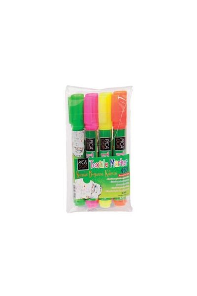 Picador 4-Piece Textile Highlighter - Permanent 450