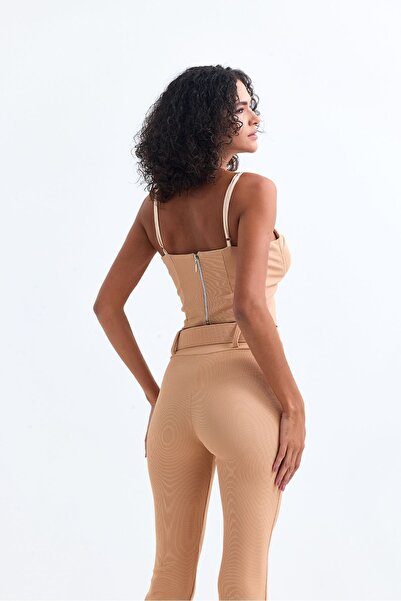 Sense Ottman Camel Bustier - Gloplu Bust35268