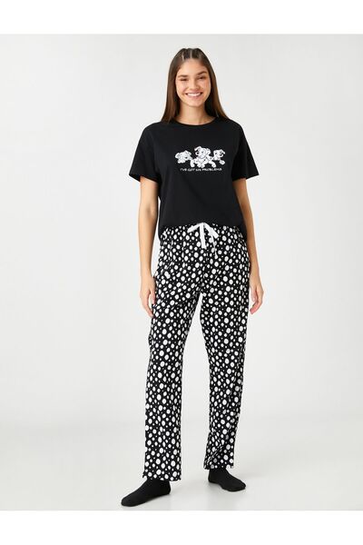 Koton 101 Dalmatians Licensed pizsama szett, rövid ujjú, nyomott