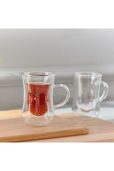Home Box Sip Savor 2-Piece Double Wall Mug Set - 100 ml