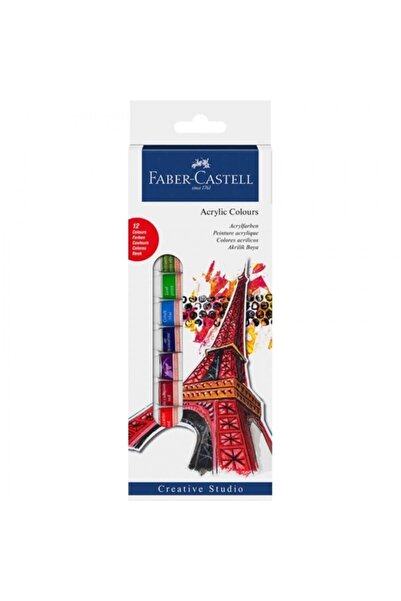 Faber Castell Akrilik Boya 12x12 Ml Tüp Set