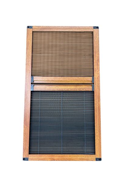 Kamataş Siper Altınmeşe Alüminyum Dikey Karavan Sineklik Ve Perde Istediğin Ölçüde (MAX. 100X60) Kahve Perde