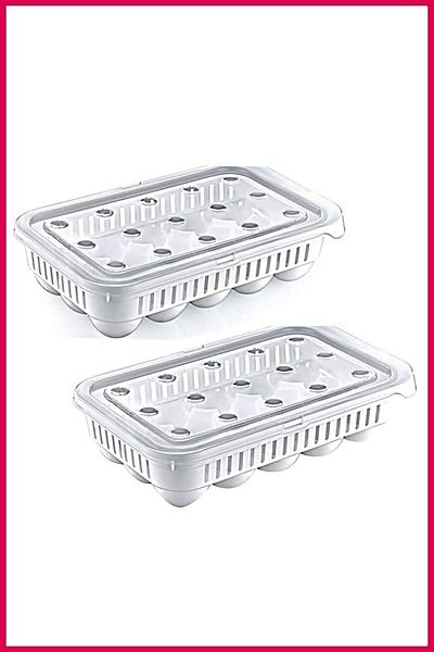 MAXIHOME Egg Storage Container 2 Pieces of 15