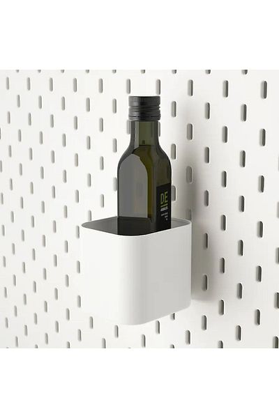 IKEA Skadıs 8x9 Cm Box White Multi-Purpose Panel Part Box