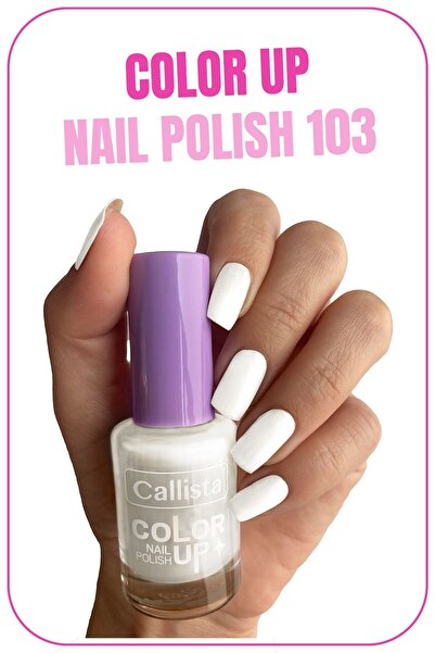 Callista Color Up Nail Polish Oje 103 White As Snow - Beyaz
