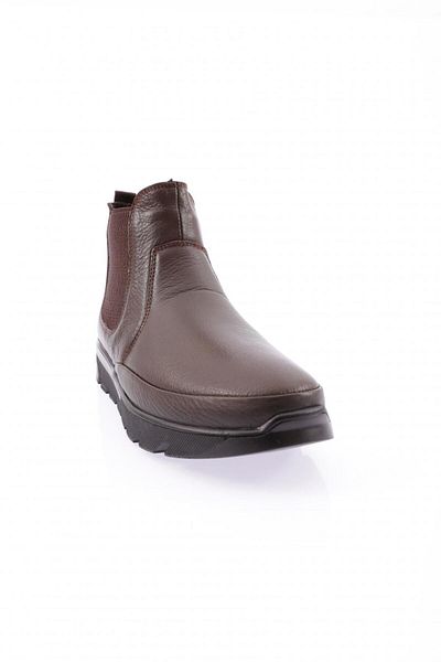 DGN Γυναικείες μπότες από γνήσιο δέρμα 1059 Model Brown Color - με φερμουάρ