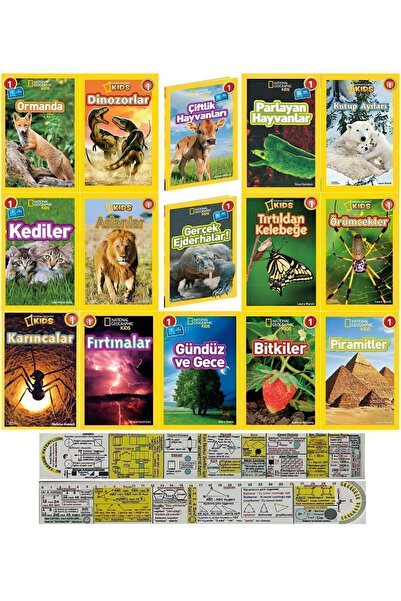 Beta Kids National Geographic Kids 15 Kitap Set Seviye 1 + Matematik Öğreten ...
