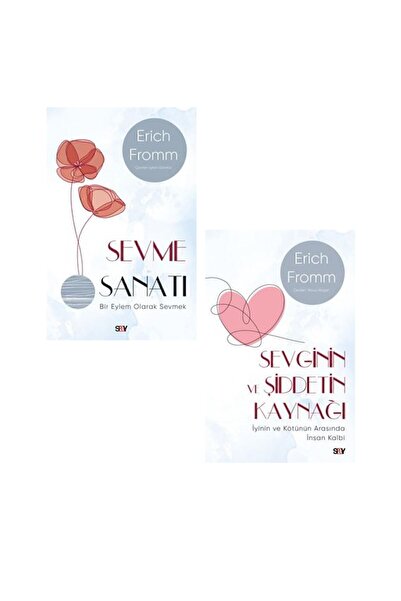Say Yayınları Sevme Sanatı + Sevginin Ve Şiddetin Kaynağı 2 Kitap Set - Erich Fromm