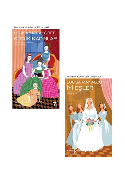 TÜRKİYE İŞ BANKASI KÜLTÜR YAYINLARI Louisa May Alcott 2 Kitap Set / Küçük Kad...