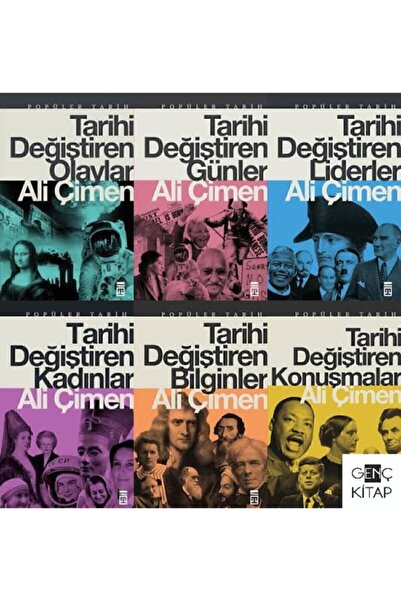 Timaş Yayınları Popüler Tarih Tarihi Değiştirenler Serisi 6 Kitap Set Olaylar...