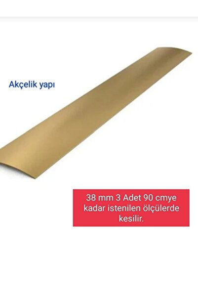 Akçelikler Akçelik Yapı 3 Adet Kendinden Yapışkanlı Kapı Eşik Çıtası Gold Sarı