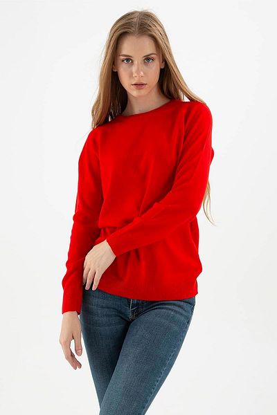 Fashion Friends Crew Neck Tunic Red