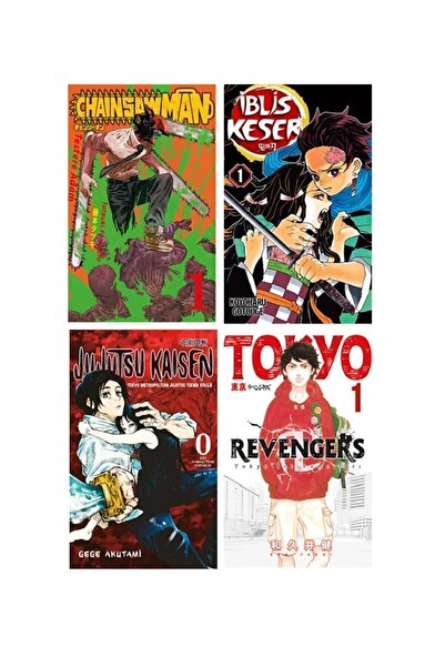 Gerekli Şeyler Yayıncılık Manga Başlangıç Seti 4'lü Set/chainsaw Man-iblis Ke...