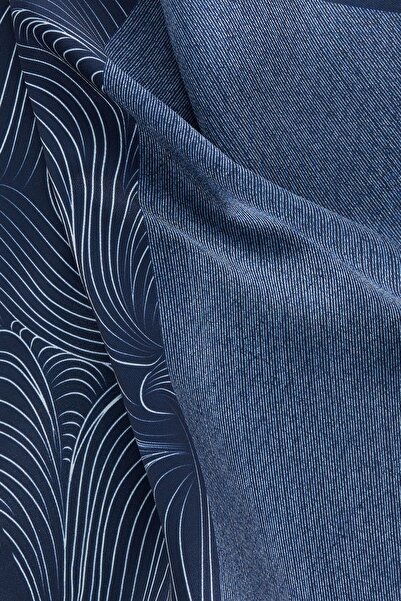 ALTINYILDIZ CLASSICS Синьо-біла чоловіча хустинка