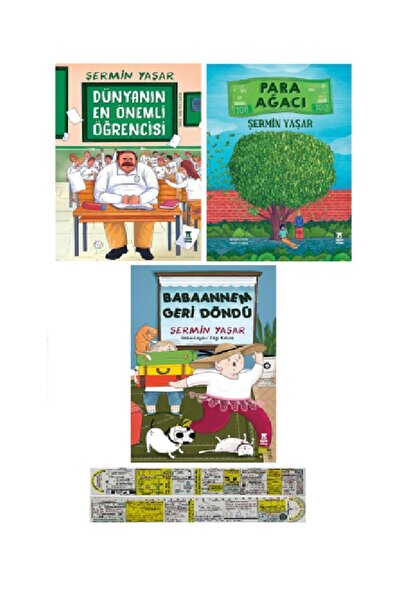 Timaş Çocuk Şermin Yaşar 3 Kitap Set / Dünyanın En Önemli Öğrencisi+Para Ağac...