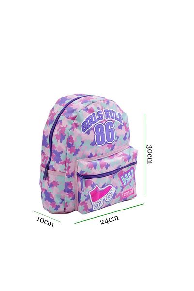 MUGGLE Geanta Gradinita Reguli Fete 2 Compartimente Liliac MU-6801