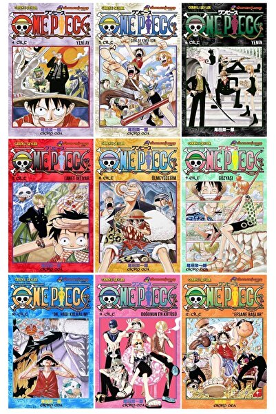 Gerekli Şeyler Yayıncılık One Piece 4-5-6-7-8-9-10-11-12. Ciltler Manga Seti