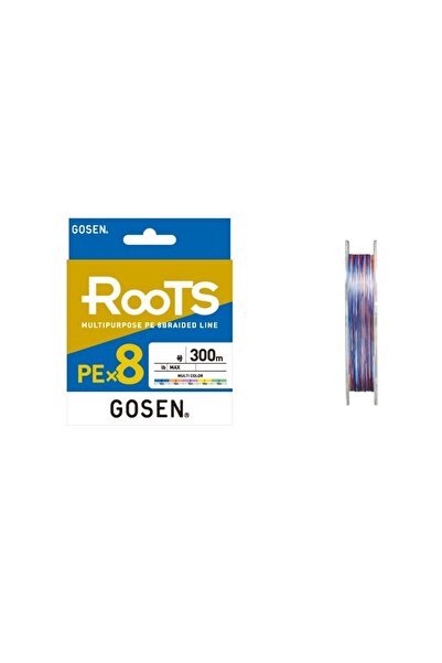 GOSEN X8 Roots Pe 8 Örgü Ip Misina 300mt Multi Color