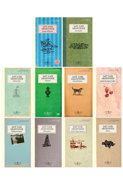 TÜRKİYE İŞ BANKASI KÜLTÜR YAYINLARI Sait Faik Abasıyanık 10 Kitap Set