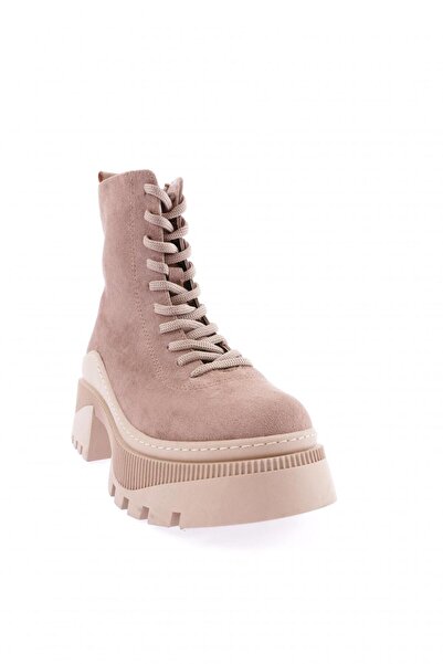 DGN 22012 Dámské kozačky na zip s krajkou a tlustou podrážkou