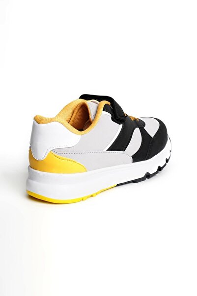 QBALVİN Günlük Ortapedik Çocuk Spor Ayakkabı Cırt Cırtlı Anatomik Esnek Taban Ergonomik Rahat Sneaker