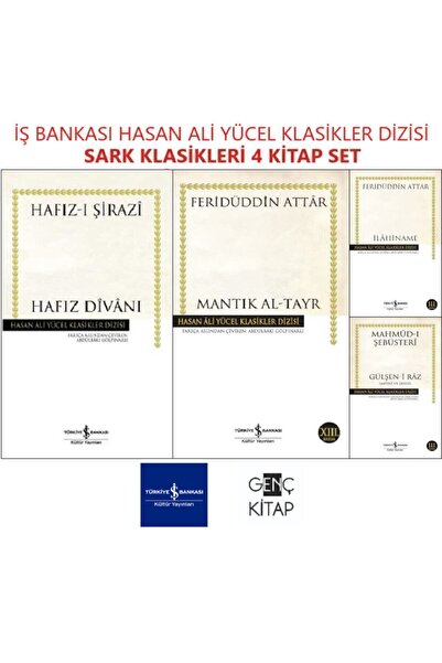 TÜRKİYE İŞ BANKASI KÜLTÜR YAYINLARI Iş Bankası Şark Klasikleri 4 Kitap Set Ha...