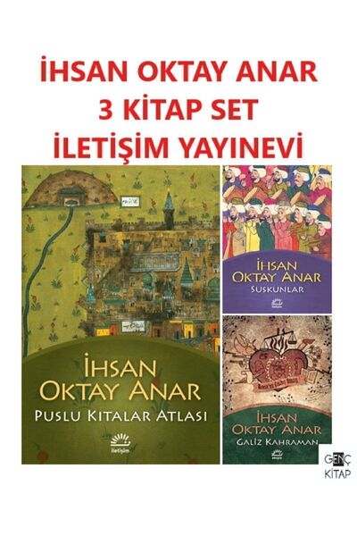 İletişim Yayınları Ihsan Oktay Anar 3 Kitap Set Puslu Kıtalar Atlası-galiz Ka...