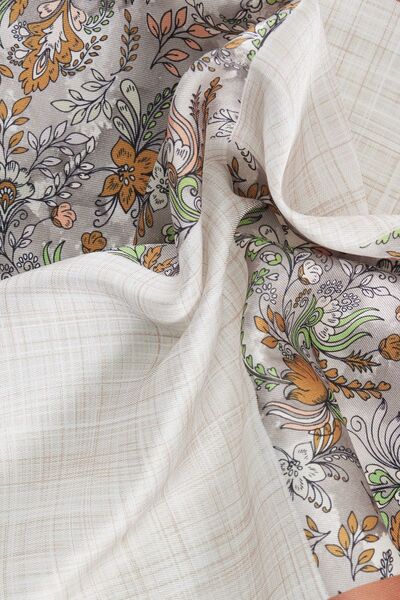 ALTINYILDIZ CLASSICS Μπεζ και καφέ ανδρικό μαντήλι