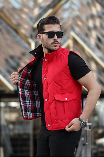 Boymen Men's Seasonal Vest - Quilted and Snap Fastener