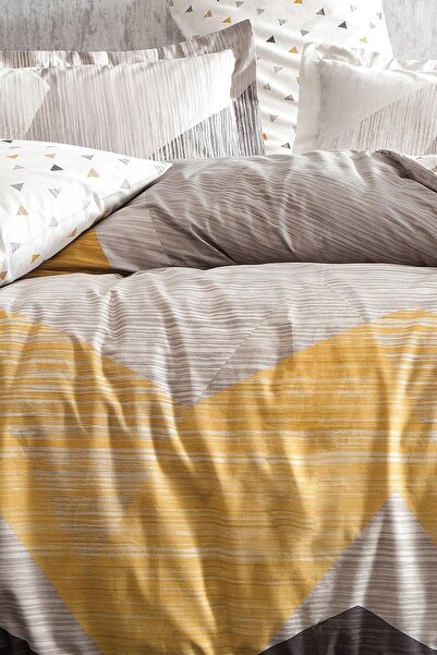 Yataş Aden Ranforce Single Duvet Cover Set - Grey