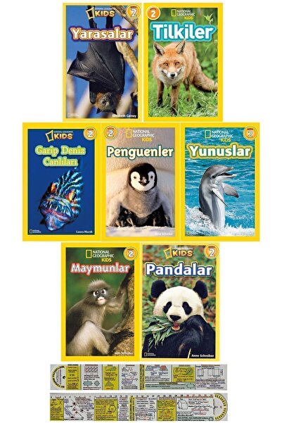 Beta Kids National Geographic Kids 7 Kitap Set Seviye 2 + Matematik Öğreten A...