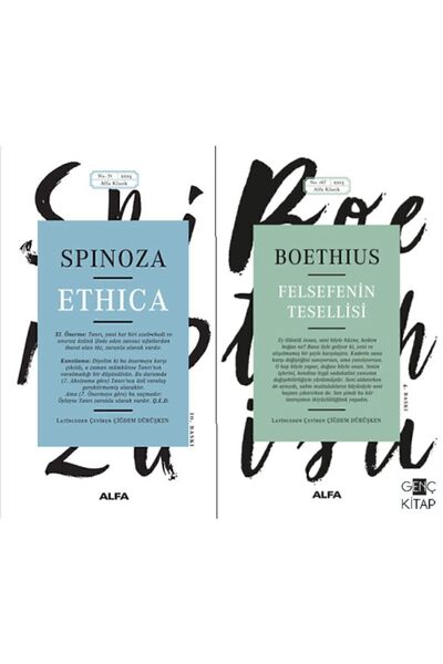 Alfa Yayınları Veritas Felsefe Serisi 2 Kitap Set Ethıca Spinoza - Felsefenin...