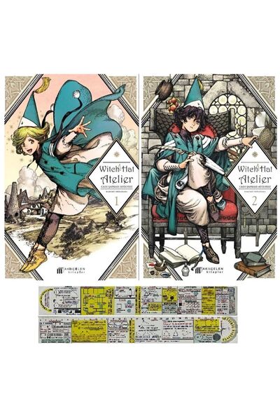 Akıl Çelen Kitaplar Witch Hat Atelier 1-2. Ciltler Manga Seti + Matematik Öğr...