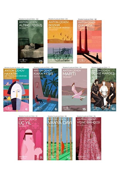 TÜRKİYE İŞ BANKASI KÜLTÜR YAYINLARI Anton Çehov 10 Kitap Set