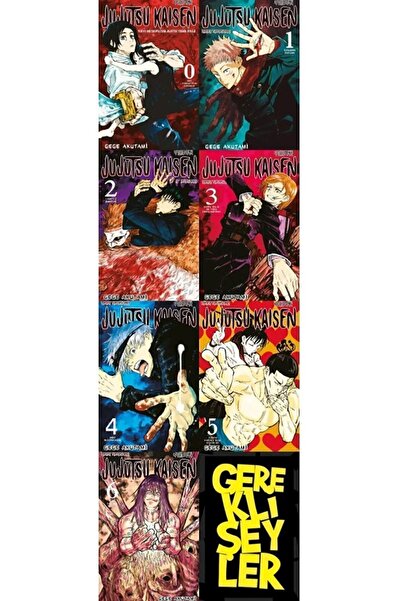 Gerekli Şeyler Yayıncılık Jujutsu Kaisen 0-1-2-3-4-5-6 (7'li Manga Seti)