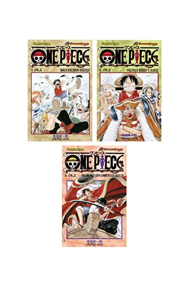 Gerekli Şeyler Yayıncılık One Piece 1-2-3. Ciltler Manga Seti - Eiiçiro Oda