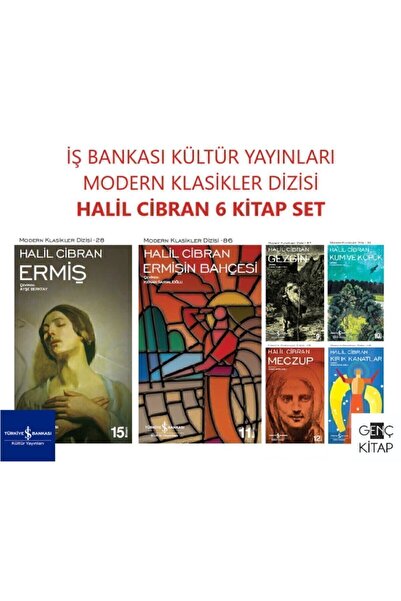 TÜRKİYE İŞ BANKASI KÜLTÜR YAYINLARI Iş Bankası Halil Cibran 6 Kitap Set Moder...