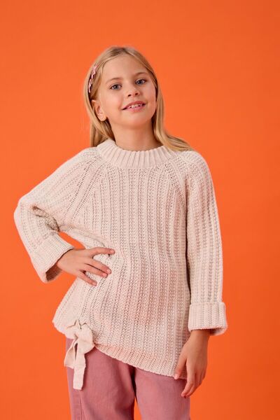 Nisrakids Girl's Bow Knitwear Sweater