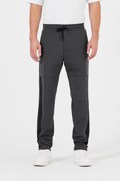 mmetalic Ανδρικό παντελόνι Jogger Anthracite - Χαλαρή εφαρμογή, φερμουάρ τσέπης, ίσιο πόδι