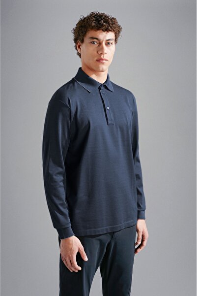 PAUL&SHARK MEN'S KNITTED POLOSHIRT C.WCOTTON
