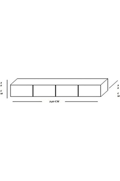 Decoroys Blackberry Tv Ünitesi 240 cm