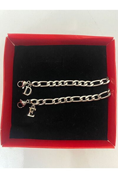 ARTSAN Kararmaz Çelik 1 Li Harfli Bileklik Sevgili/çift/arkadas Bilekliği Unisex Harf Detay Bileklik