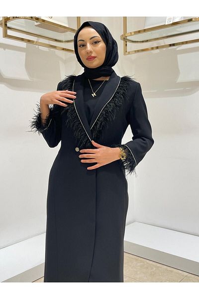 GARNİ Long Garnı Black Jacket - 01489