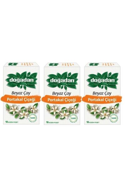 Doğadan Beyaz Çay Portakal Çiçeği 18'li X 3 Adet